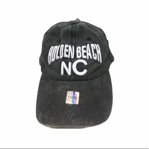 Lucky Holden Beach NC bleached embroidered hat